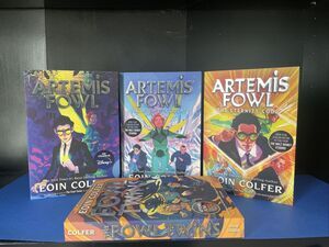 4 book lot - Artemis Fowl Series books 1-3 & The Fowl Twins (a Fowl Twins Novel)